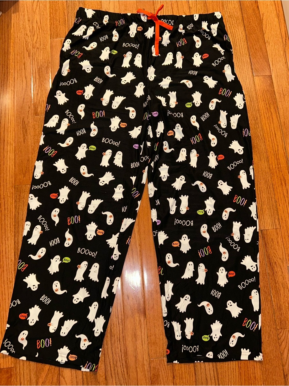 Halloween Ghost Print Women's Super Soft Pajama Pants, Size XL, NWT
